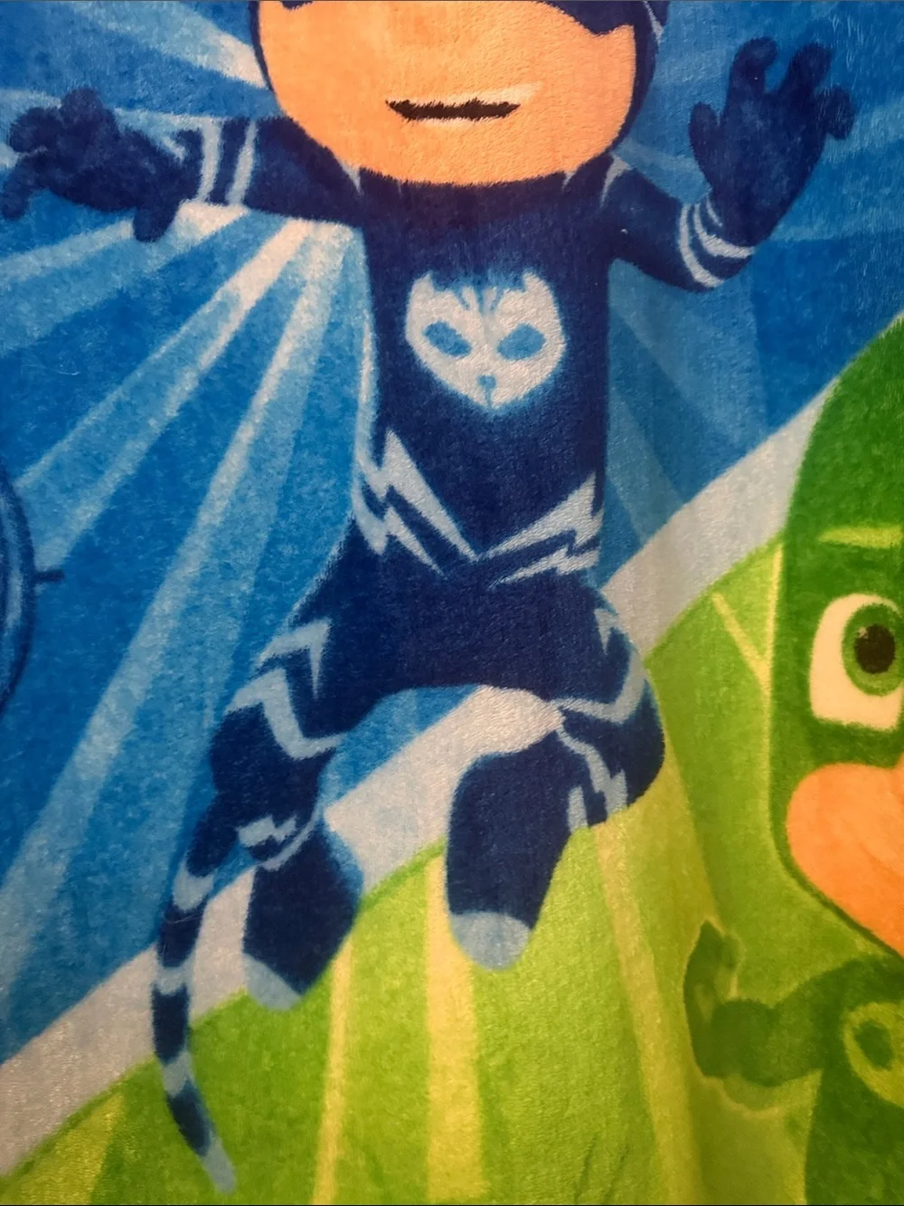 Disney PJ Masks Red Blue Green Kids Throw Blanket